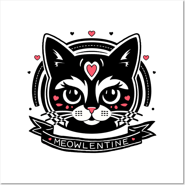 Meowlentine Wall Art by Meowlentine